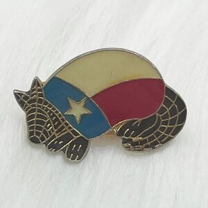 🔮 5/$25 Vintage‎ Texas Armadillo Pin
